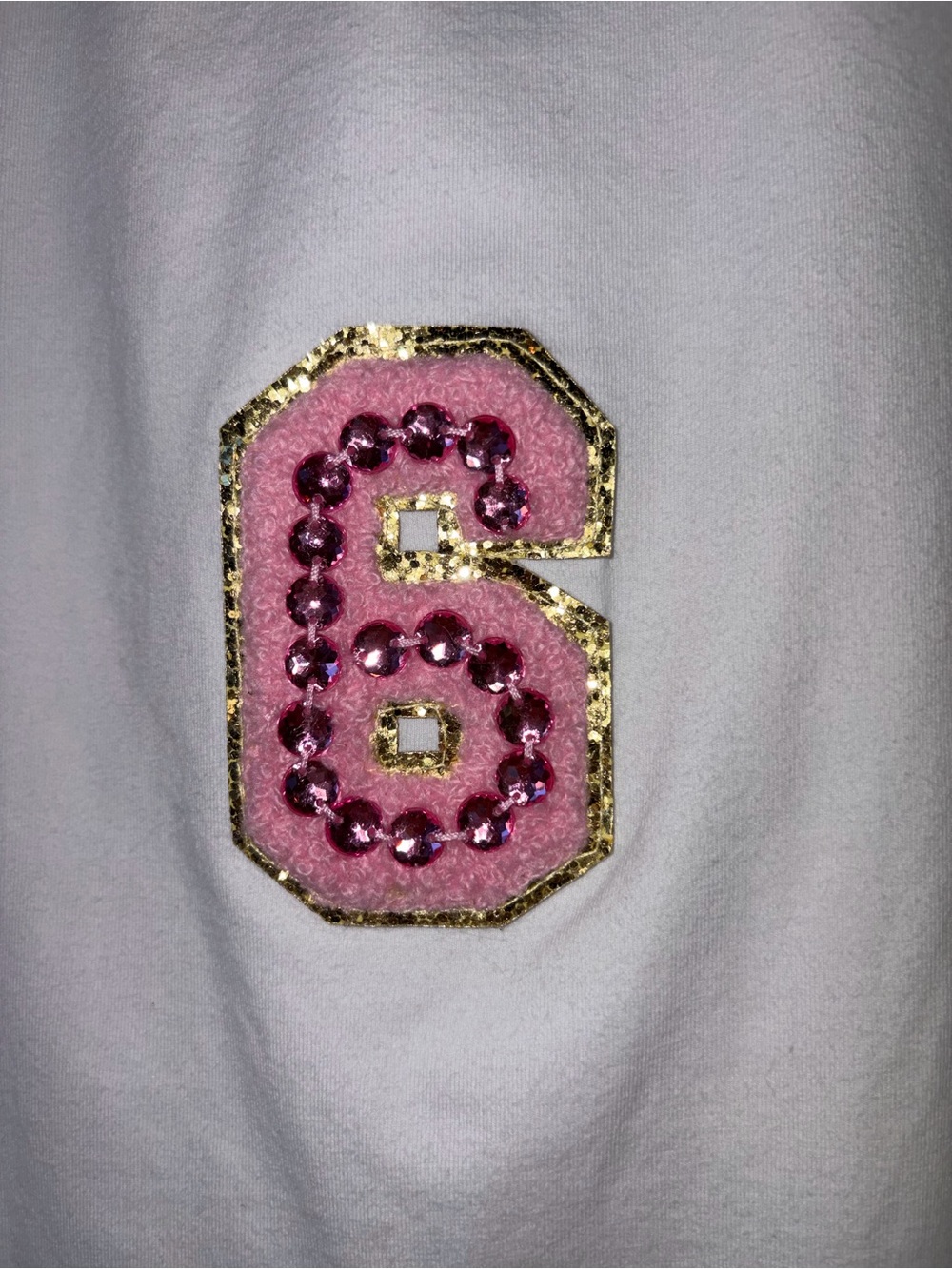 Lola + The Boys Girl 6 White BDAY GIRL Sequin Tee Shirt Shimmer Ruffle Birthday - Picture 3 of 10